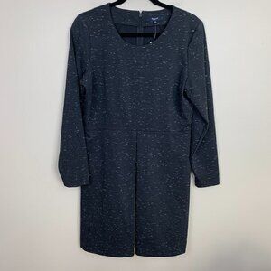 Madewell Gia Marled Black Concept Dress E6044 - Size 12 NEW